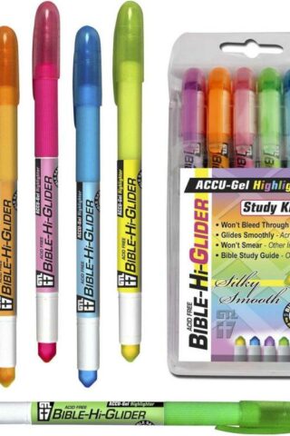 634989890767 Bible Hi Glider Accu Gel Highlighter 6 Pack