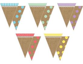 0088231971702 Shabby Chic Pennants