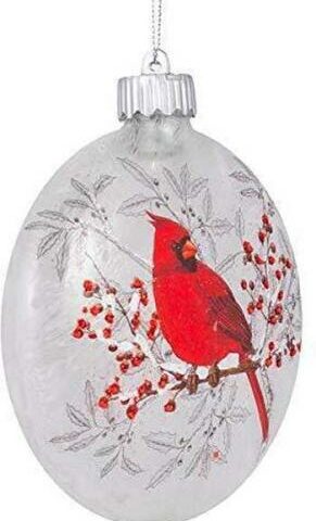 089945677232 Flat Round Cardinal (Ornament)