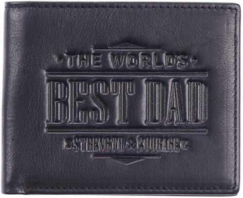 1220000133648 Worlds Best Dad Genuine Leather Joshua 1:9