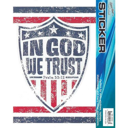 603799005661 In God We Trust Window Sticker (Bumper Sticker)