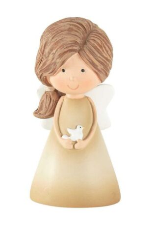 603799115247 Angel Figure With Dove Resin (Figurine)