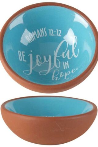 603799310697 Be Joyful In Hope Terra Cotta Tray