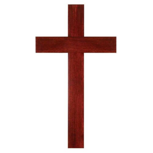 603799379588 Solid Mahogany Cross