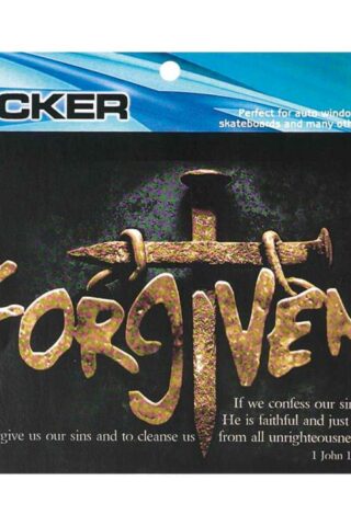 603799439343 Forgiven Window Sticker (Bumper Sticker)