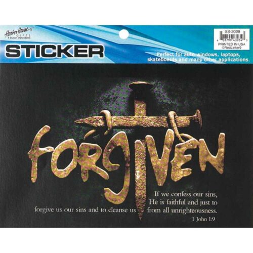 603799439343 Forgiven Window Sticker (Bumper Sticker)