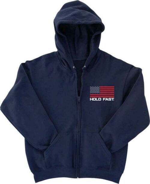 612978579695 Hold Fast Freedom Flag Zip Hooded