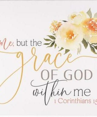 656200487464 Not Me But The Grace Of God Canvas (Plaque)