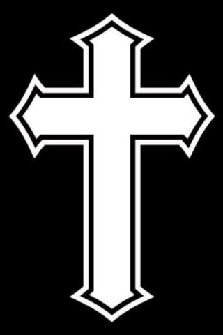 788200801749 Cross Vinyl Auto Decal (Bumper Sticker)