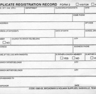 9780805480214 Triplicate Registration Record