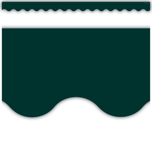 0088231935681 Hunter Green Scalloped Border Trim