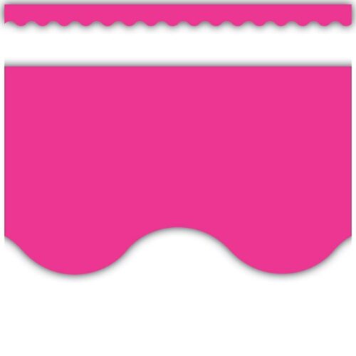 0088231955825 Hot Pink Scalloped Border Trim