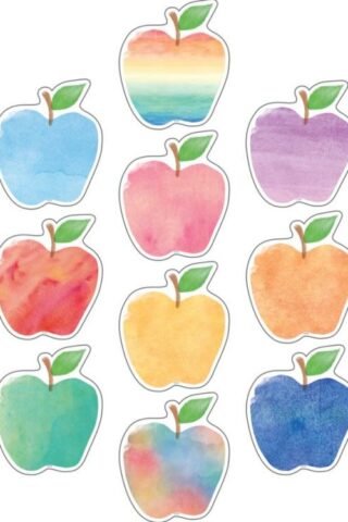 0088231956112 Watercolor Apples Accents