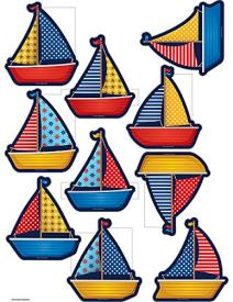 0088231956563 Nautical Sailboats Accents