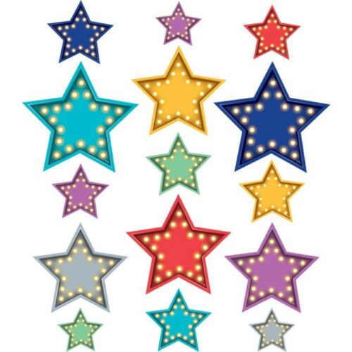 0088231973188 Clingy Thingies Marquee Multi Stars Accents