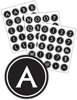 088231956020 Black And White Alphabet Stickers