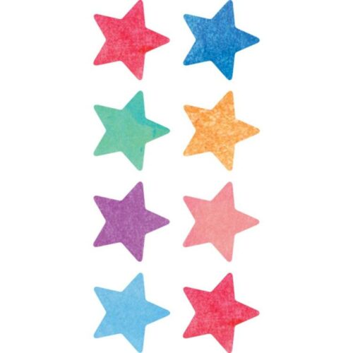 088231988977 Watercolor Stars Mini Stickers