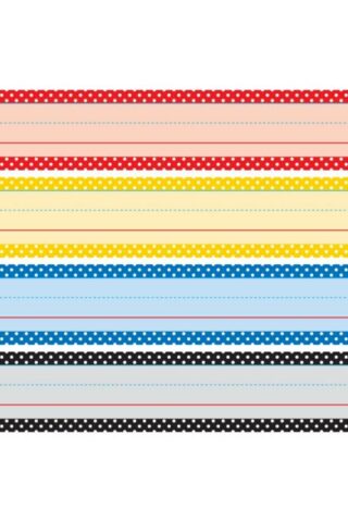 0088231908623 Classic Colors Polka Dots Sentence Strips