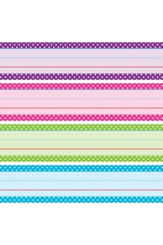 0088231908630 Bright Colors Polka Dots Sentence Strips