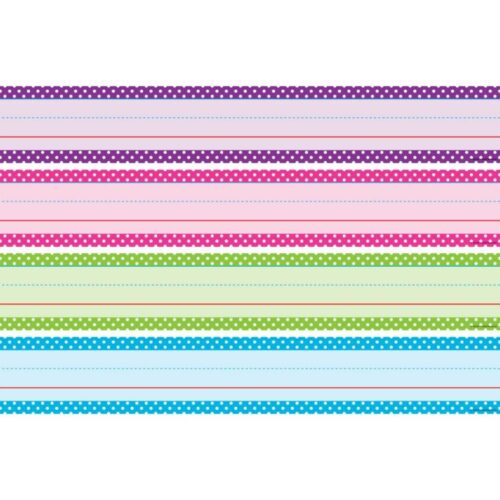 0088231908630 Bright Colors Polka Dots Sentence Strips