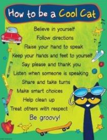 0088231939283 Pete The Cat How To Be Cool Cat Chart