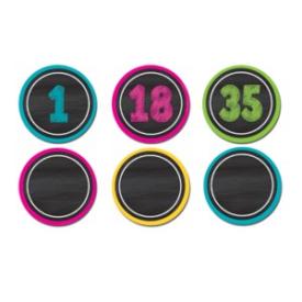 0088231972808 Chalkboard Brights Numbers Magnetic Accents