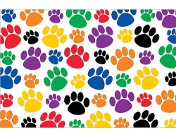 088231947998 Colorful Paw Prints