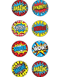 088231956426 Superhero Mini Stickers