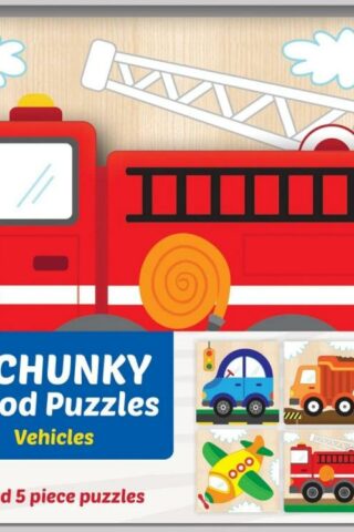 705988124563 Vehicles Chunky Wood Puzzles