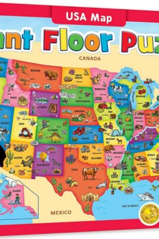 705988120015 USA Map Giant Floor Puzzle 80 Piece Shaped