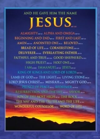 0887249043 Names Of Jesus Chart