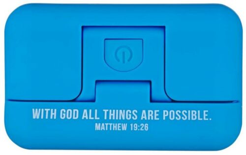 6006937148086 With God All Things Are Possible Adjustable Clip On Book Light Matthew 16:2