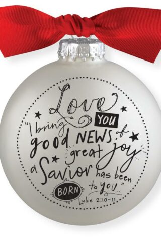 667665122869 Love Scripture Ink Bauble (Ornament)