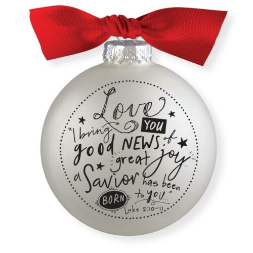 667665122869 Love Scripture Ink Bauble (Ornament)