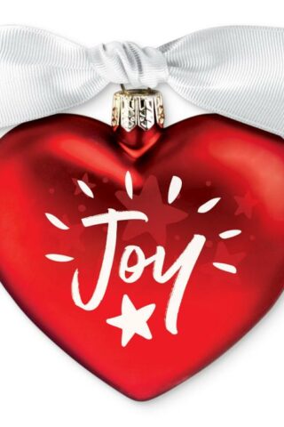 667665127338 Heart Of Christmas Joy Glass (Ornament)