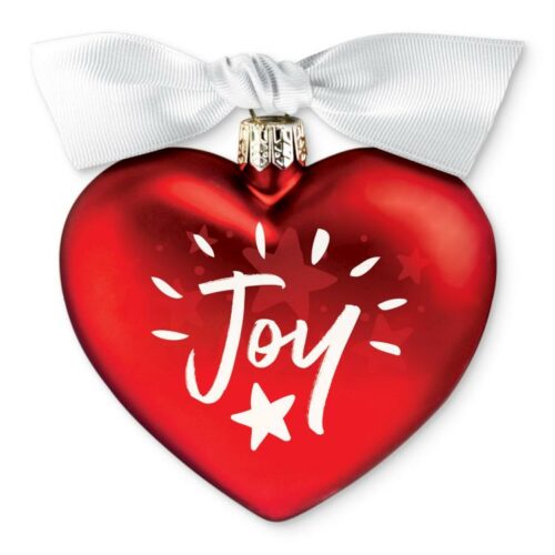 667665127338 Heart Of Christmas Joy Glass (Ornament)