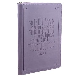 9781432109257 Jeremiah 29:11 Zippered LuxLeather Journal