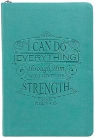 9781432109479 I Can Do Everything Zippered LuxLeather Journal