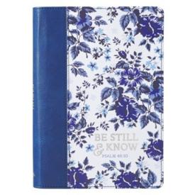 9781432133023 Be Still And Know Classic Journal Blue Floral