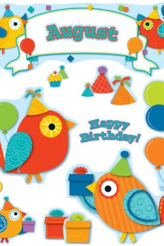 9781483802183 Boho Birds Birthday Bulletin Board Set