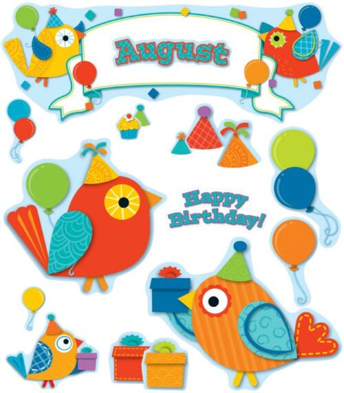 9781483802183 Boho Birds Birthday Bulletin Board Set