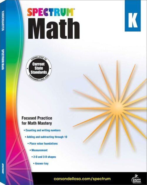 9781483808680 Spectrum Math Grade K