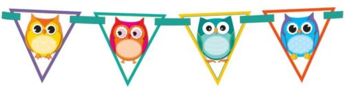 9781483816166 Colorful Owls Banner