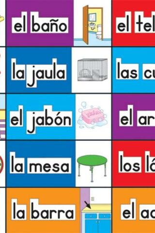 9781483828053 Spanish Print Rich Classroom Labels Bulletin Board Set - (Spanish)