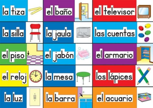 9781483828053 Spanish Print Rich Classroom Labels Bulletin Board Set - (Spanish)