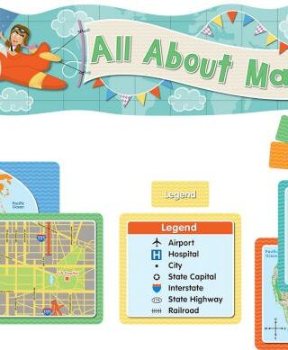 9781483836676 All About Maps Mini Bulletin Board Set