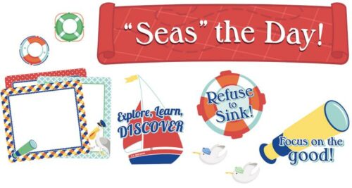 9781483837246 SS Discover Seas The Day Mini Bulletin Board Set