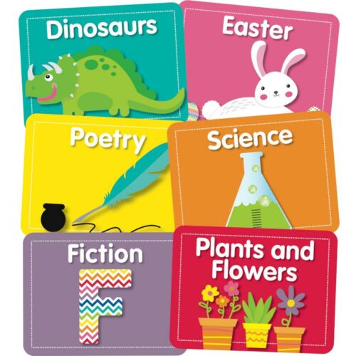 9781483843858 Just Teach Library Labels Mini Cut Outs