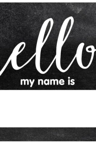 9781483844176 Industrial Chic Hello Name Tags