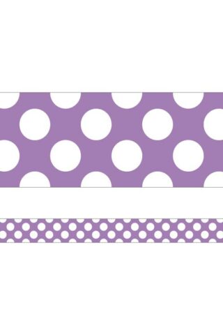 9781483844664 Purple With Polka Dots Straight Borders